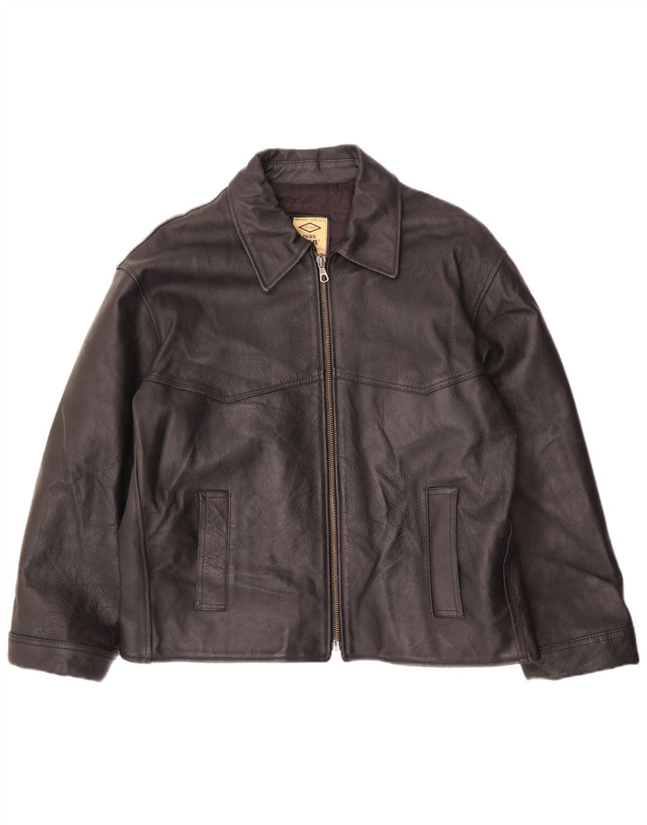 Pacific Trail Ανδρικό Δερμάτινο Μπουφάν UK 44 2XL Μαύρο Δερμάτινο