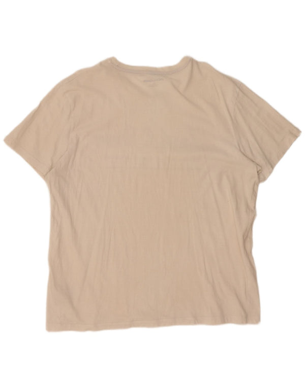 Jack & Jones Ανδρικό γραφικό μπλουζάκι 2XL λευκό βαμβακερό
