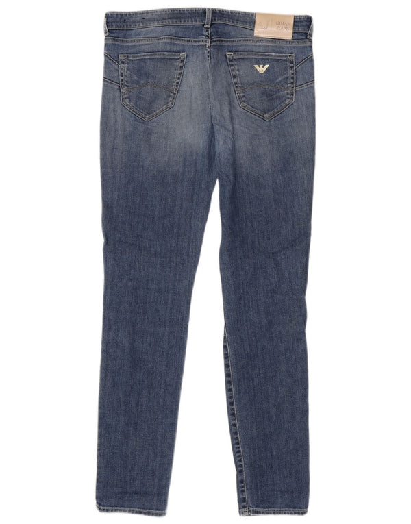 ARMANI Γυναικείο Skinny Jeans W30 L30 Μπλε Βαμβακερό