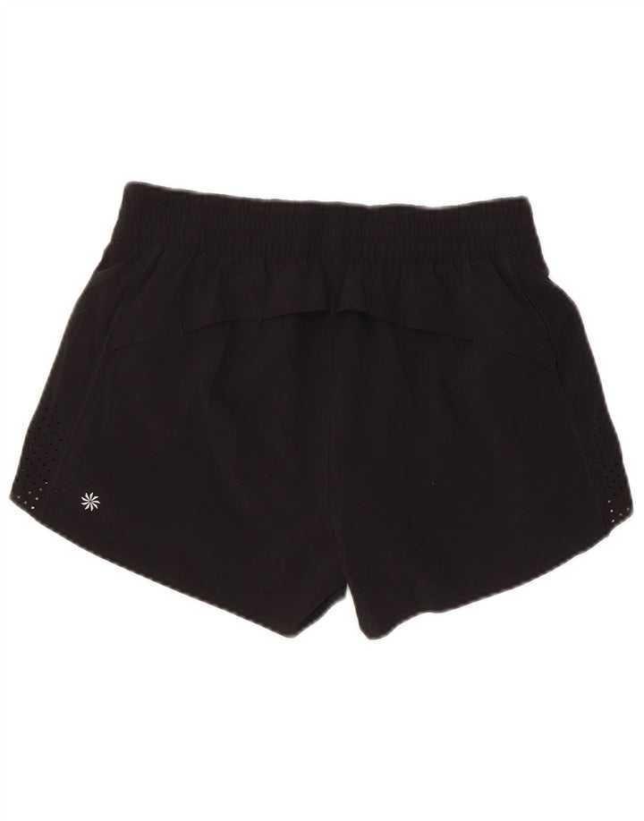 ATHLETA Γυναικείο αθλητικό σορτς UK 6 XS μαύρο πολυεστέρα