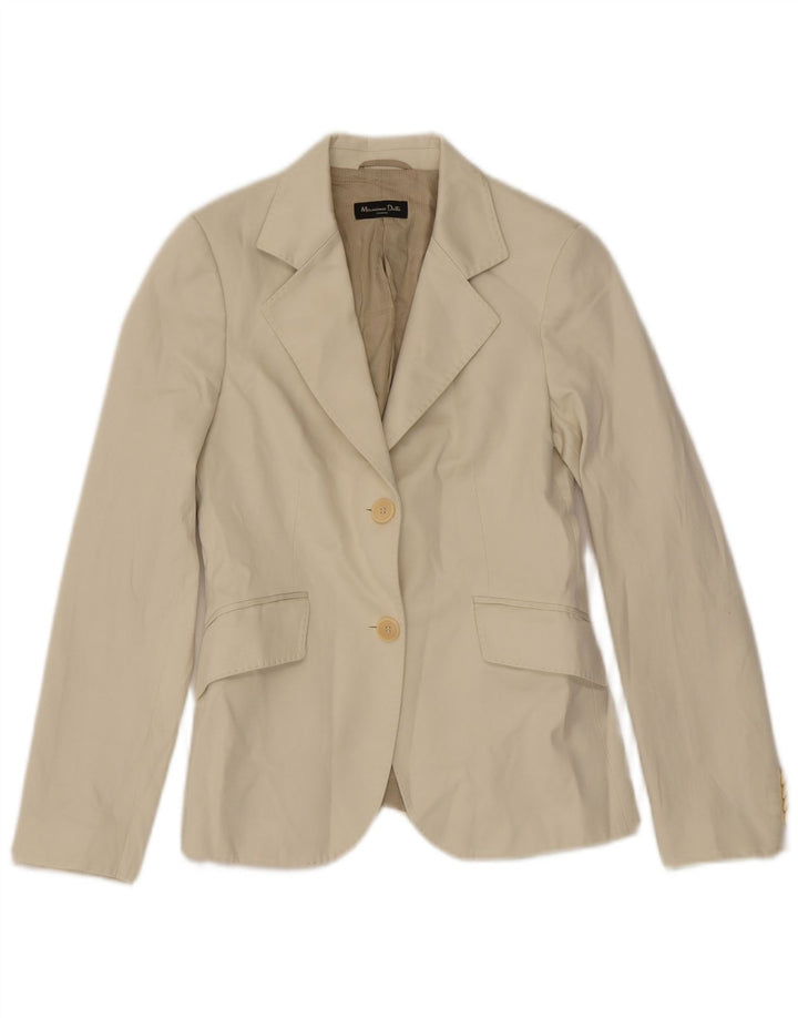 Massimo Dutti Ανδρικό σακάκι μπλέιζερ EU 38 Small Off White Βαμβακερό