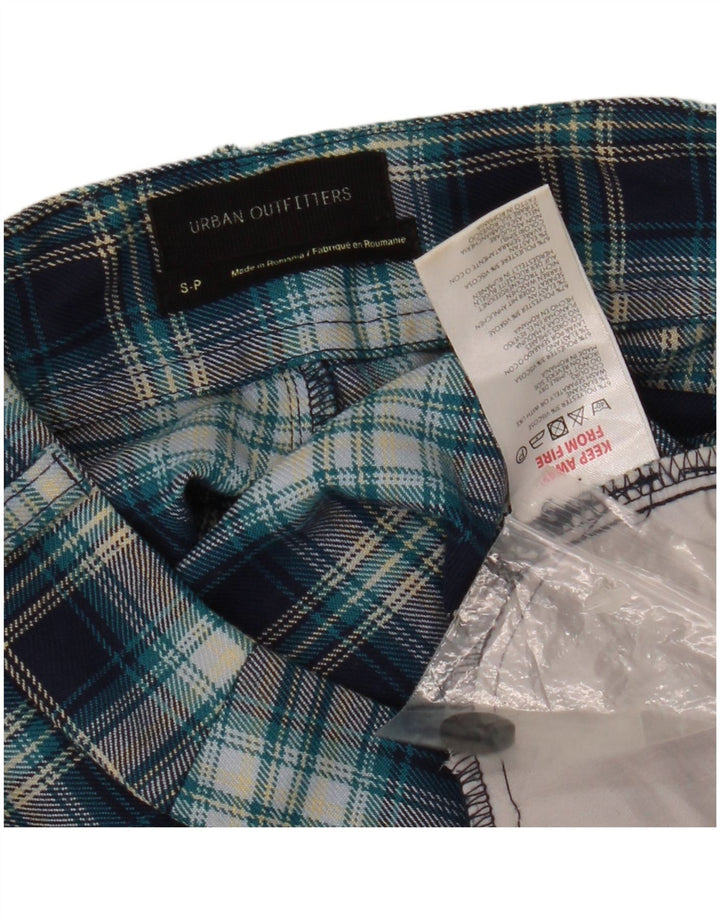 URBAN OUTFITTERS Γυναικεία ίσια casual παντελόνια Small W28 L29 Blue Check