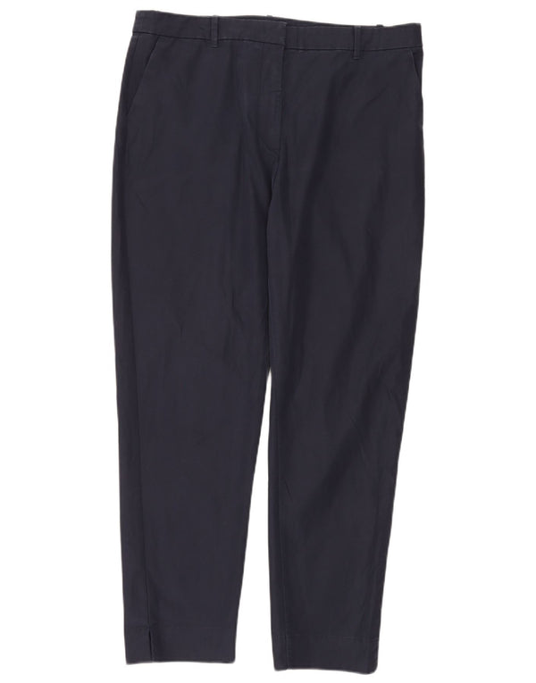 Marks & Spencer Γυναικείο ψηλόμεσο παντελόνι Chino UK 16 Large W34 L28 Navy B