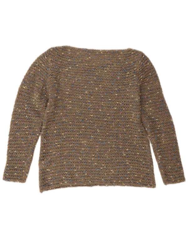 Vintage γυναικείο πουλόβερ με λαιμό σκάφος UK 18 XL Πράσινο Ακρυλικό