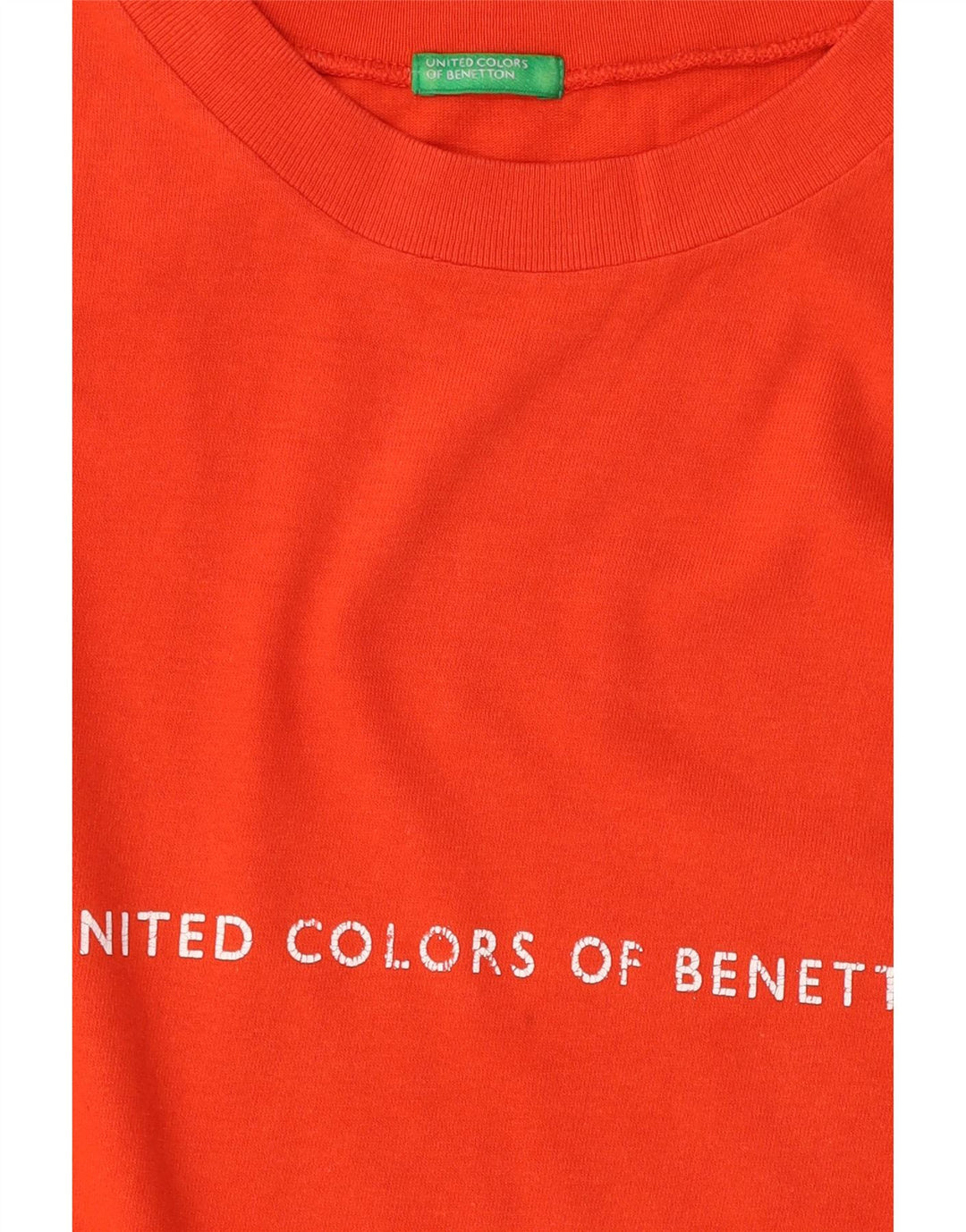 Ανδρικό γραφικό μπλουζάκι Benetton Top Large Orange