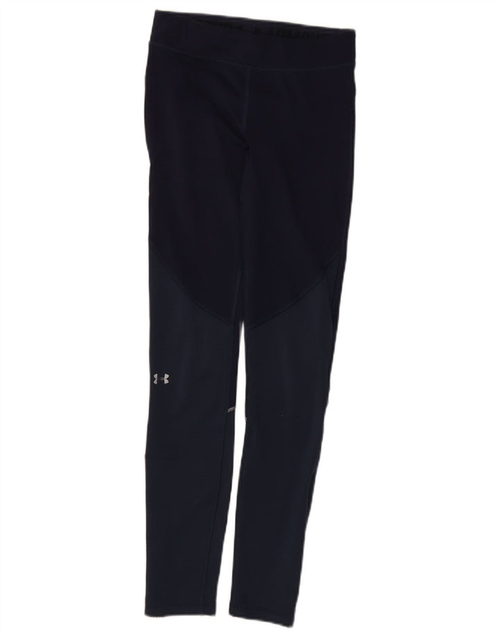 Under Armour Γυναικείο κολάν UK 4 XS Navy Blue Colorblock Πολυεστέρας