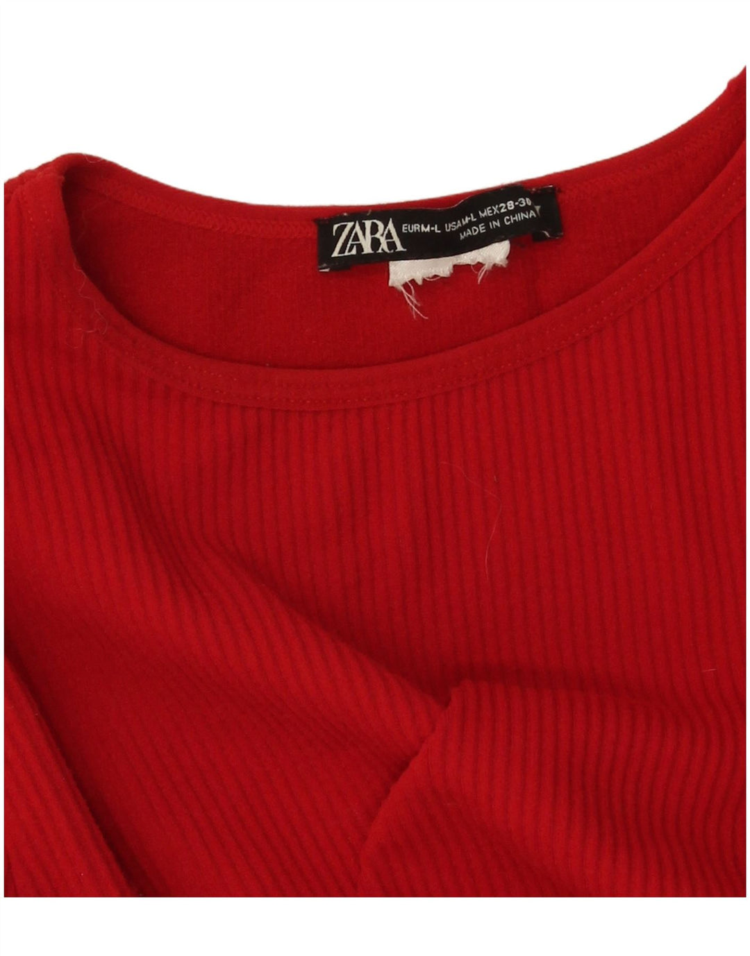 Zara Γυναικείο μακρυμάνικο τοπ UK 12 Medium Red