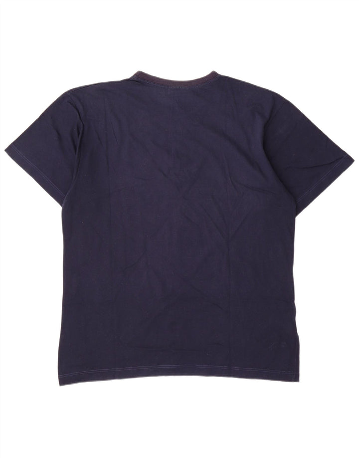 Ανδρικό γραφικό μπλουζάκι AUSTRALIAN L'ALPINA Top IT 52 Μεγάλο μπλε ναυτικό βαμβακερό