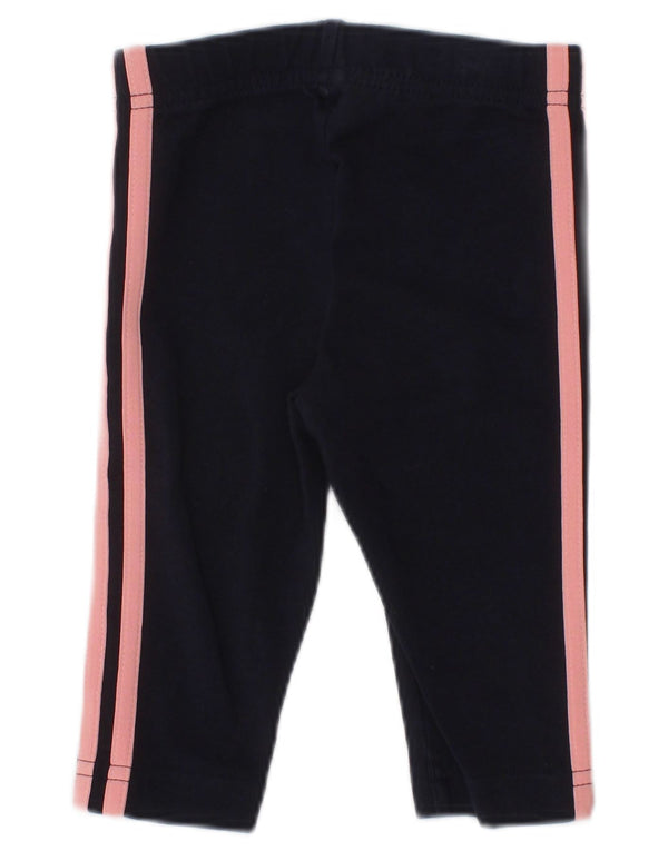 Adidas Baby Girls Capri κολάν 3-6 μηνών Navy Blue Cotton