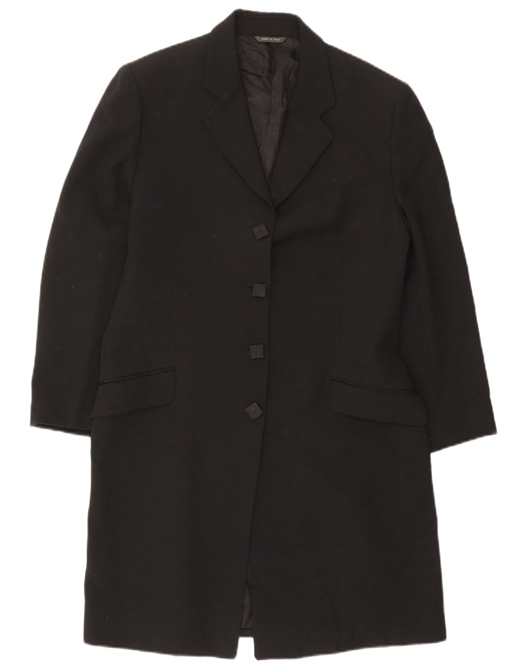 Vintage Γυναικείο Longline τζάκετ blazer UK 14 Medium Black