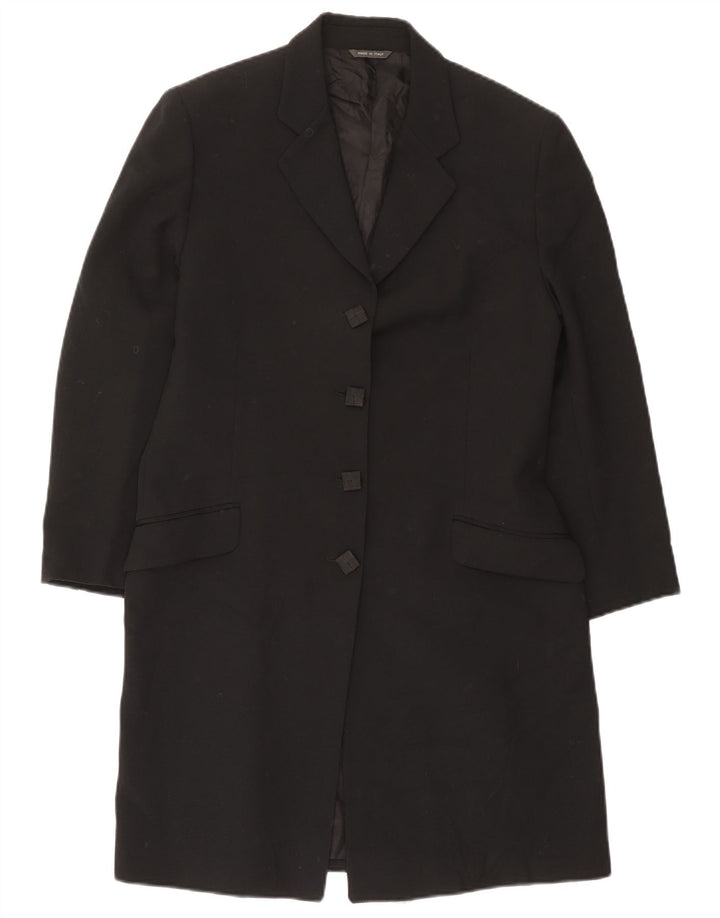 Vintage Γυναικείο Longline τζάκετ blazer UK 14 Medium Black