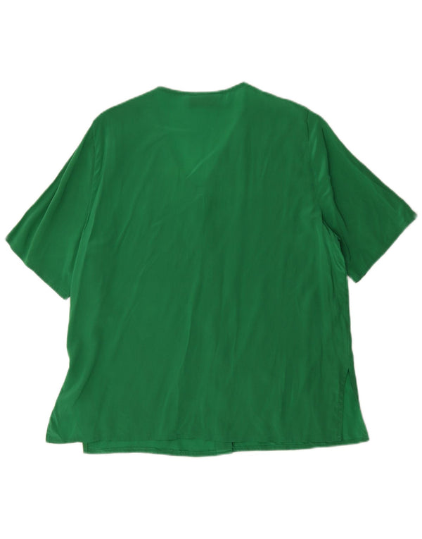 Roccobarocco Γυναικεία κοντομάνικη μπλούζα UK 14 Large Green
