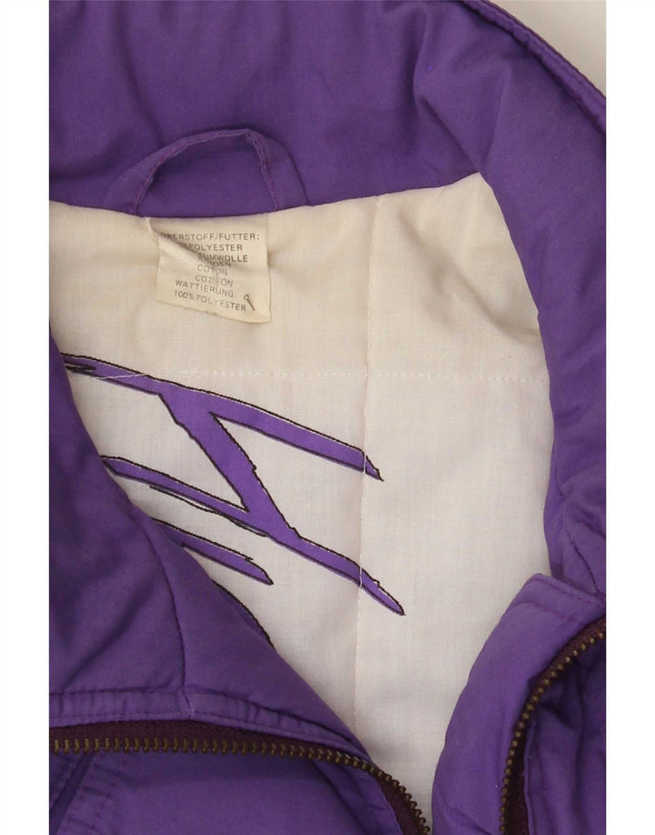 Vintage γυναικείο παλτό UK 18 XL Purple Polyester