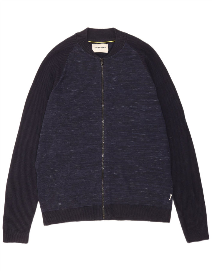 Jack & Jones Ανδρική ζακέτα πουλόβερ XL Navy Blue Flecked
