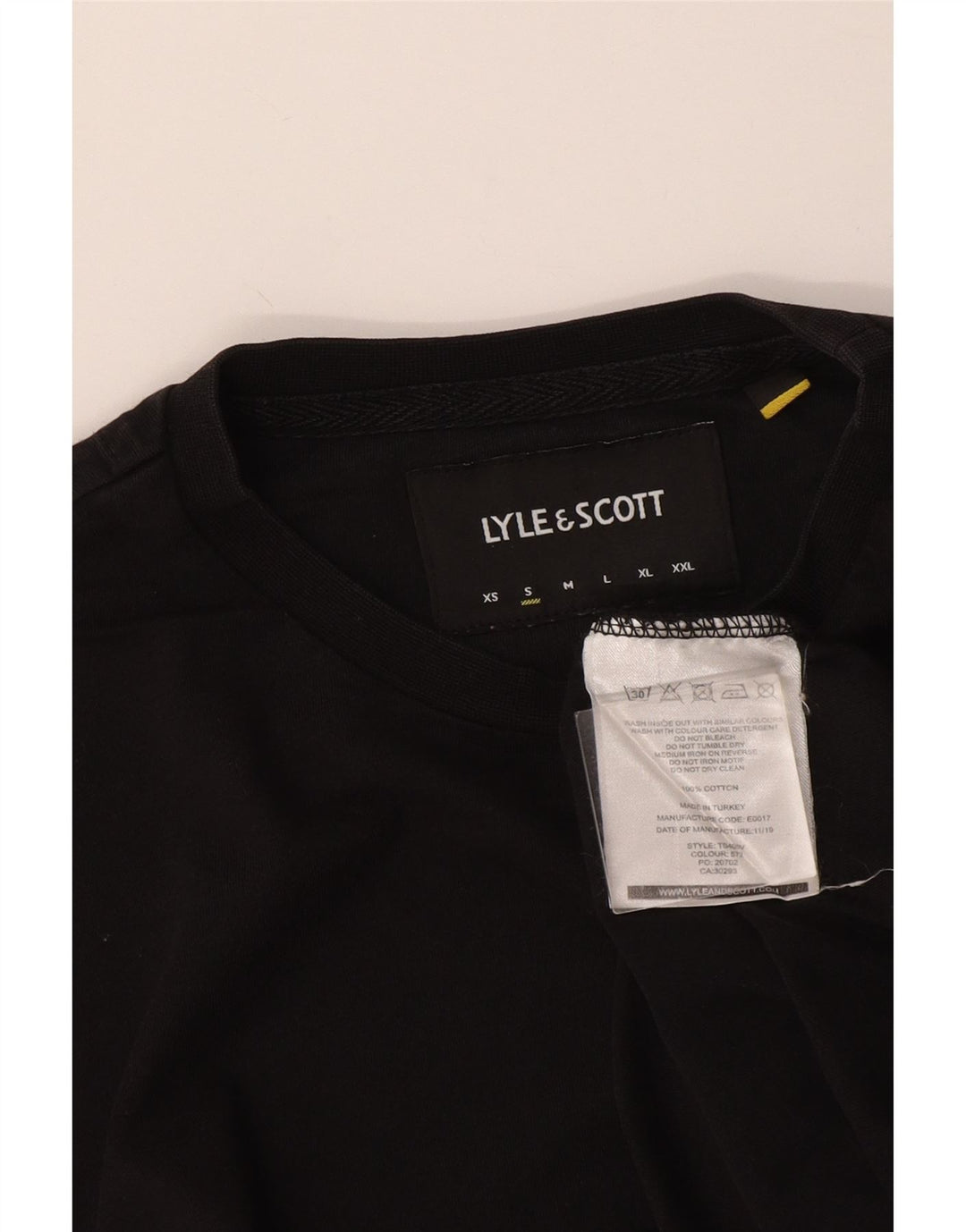 Ανδρικό T-Shirt Lyle & Scott Top Μικρό μαύρο βαμβακερό