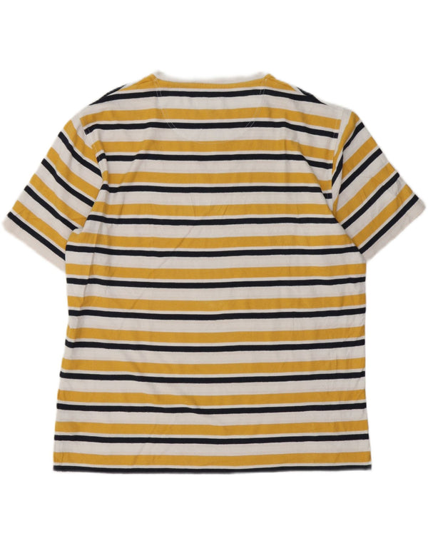 Ανδρικό T-Shirt Barbour Top XL Κίτρινο βαμβακερό ριγέ