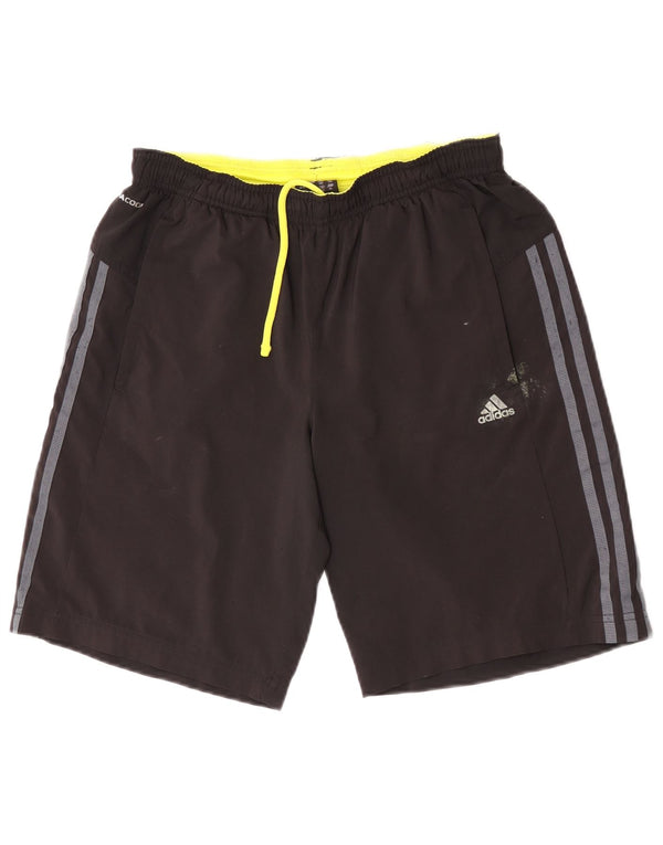Adidas Boys Climacool Σορτς 15-16 ετών μαύρο πολυεστέρα