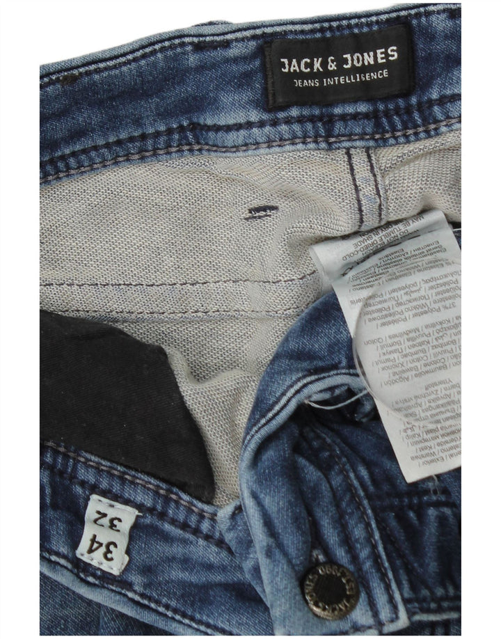 Jack & Jones Ανδρικό Slim Jeans W34 L32 Μπλε βαμβακερό