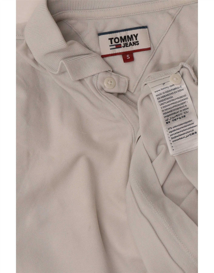 Ανδρικό μπλουζάκι πόλο Tommy Hilfiger, μικρό λευκό βαμβακερό