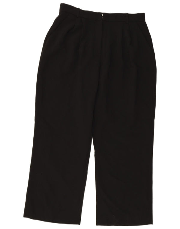 Γυναικείο ψηλόμεσο παντελόνι Chino Abercrombie & Fitch US 14 XL W32 L29 μαύρο