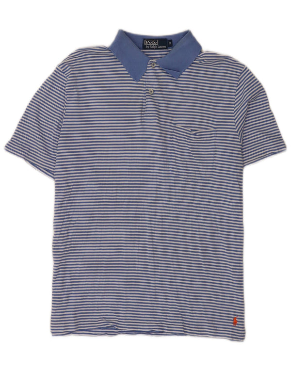 Ανδρικό πουκάμισο Polo Ralph Lauren με μεσαίο μπλε pinstripe