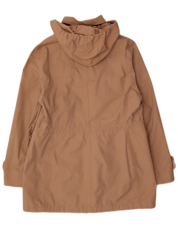 Crew Clothing Γυναικείο μπουφάν Parka με κουκούλα UK 14 μεγάλο μπεζ βαμβακερό