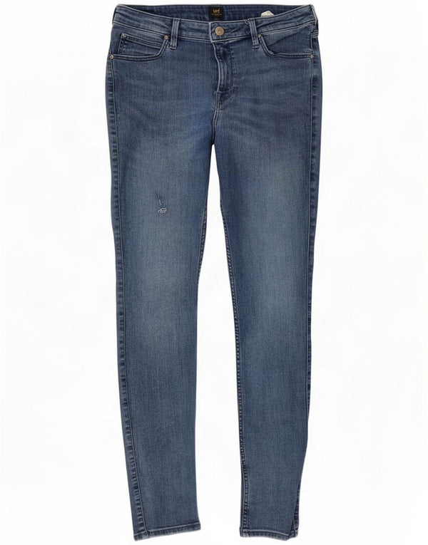 Lee Womens Scarlett Skinny Jeans W32 L33 Blue Cotton