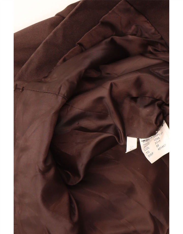 Iceberg Ανδρικό τζάκετ blazer 3 κουμπιών IT 50 μεγάλη καφέ βισκόζη