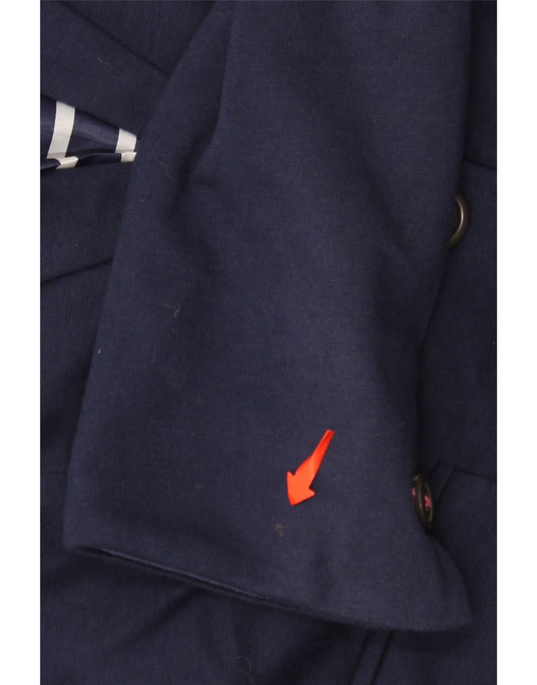 JOULES Γυναικείο σακάκι με 1 κουμπί UK 10 Μικρό Navy Blue βαμβακερό