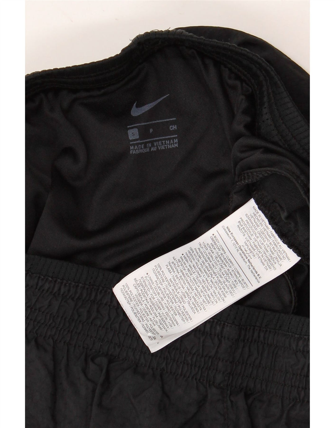 Γυναικείο γραφικό αθλητικό σορτς NIKE UK 8 Μικρό μαύρο πολυεστέρα