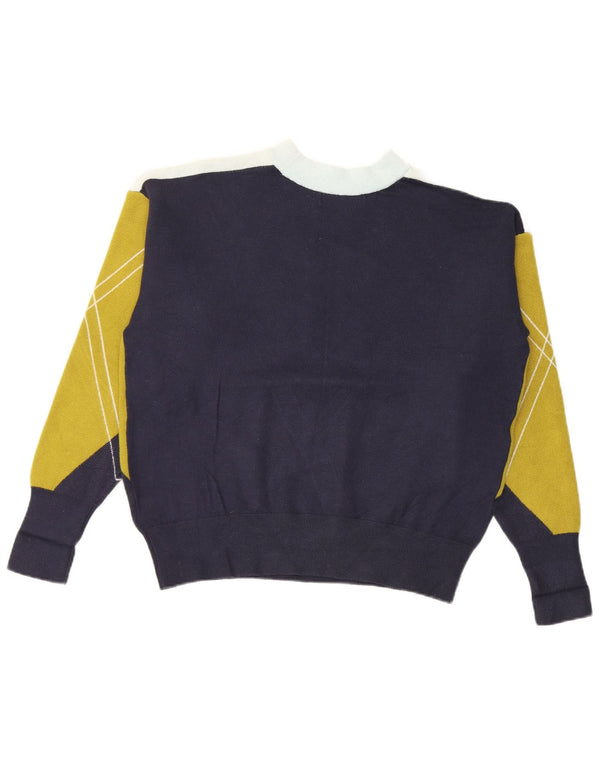 Marks & Spencer Γυναικείο πουλόβερ με λαιμόκοψη UK 14 Medium Navy Blue