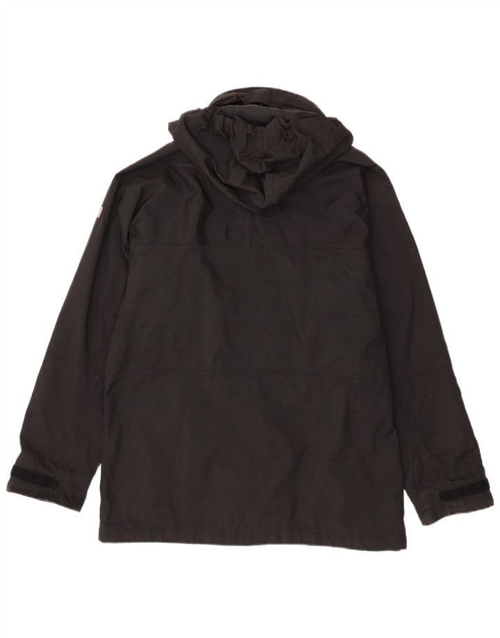 HELLY HANSEN Ανδρικό μπουφάν βροχής με κουκούλα UK 38 Medium Black Nylon