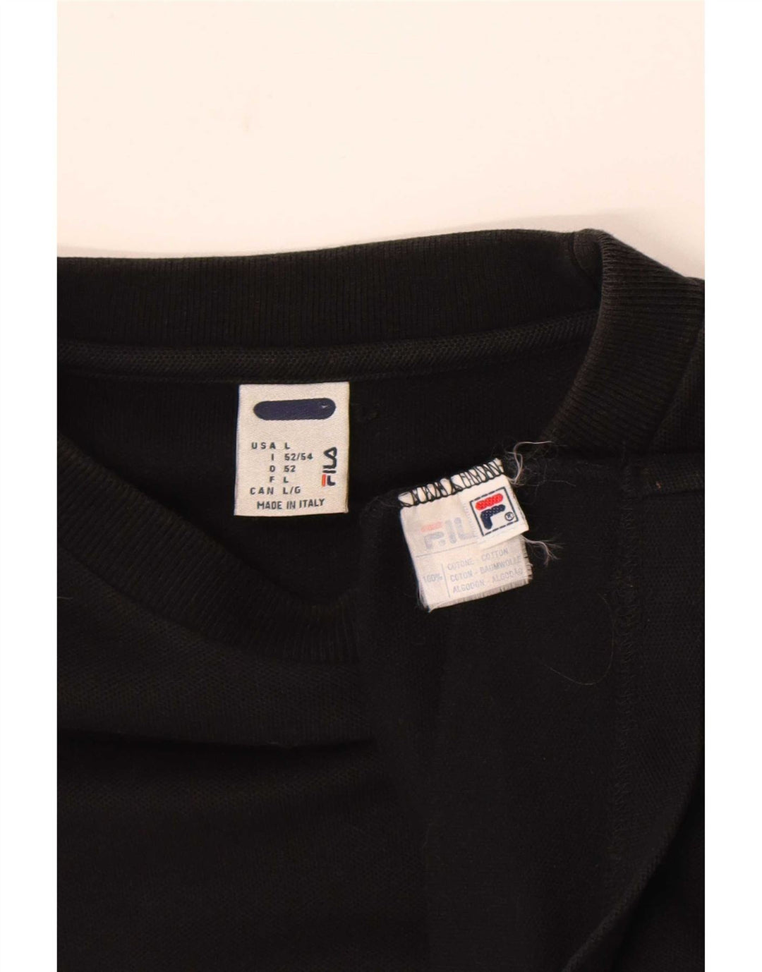 Ανδρικό T-Shirt Fila Top μεγάλο μαύρο βαμβακερό