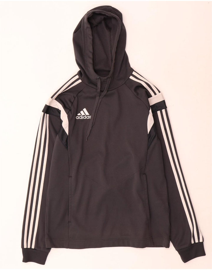 Adidas Ανδρικό Hoodie Jumper XS Grey Polyester