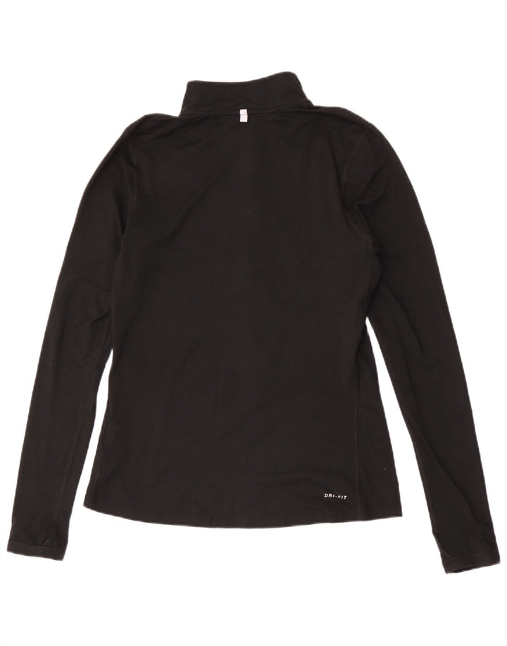 Γυναικεία φόρμα πουλόβερ με φερμουάρ Nike Dri Fit Top 10 Small Black