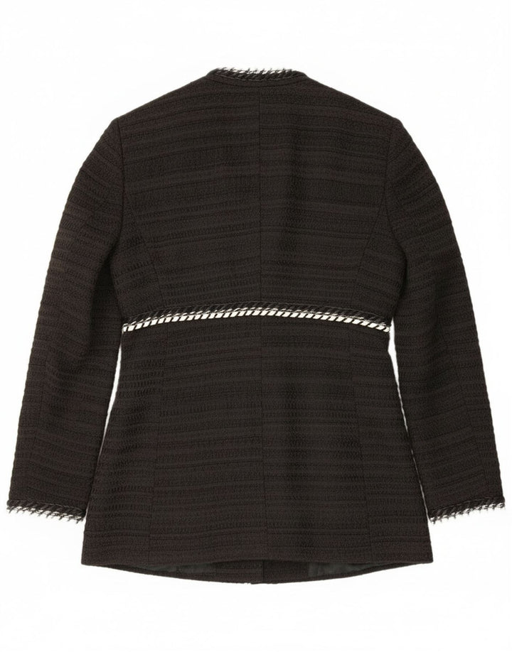 Zara Γυναικείο Open Blazer Jacket UK 14 Large Black