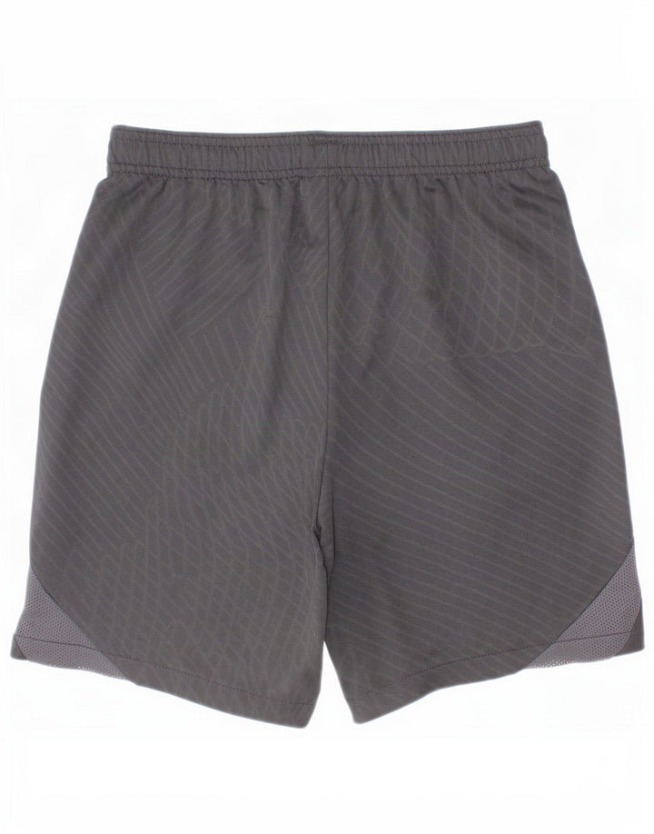 Αθλητικό σορτς Nike Boys Dri Fit 12-13 ετών Μεγάλο μαύρο τσεκ πολυεστέρα