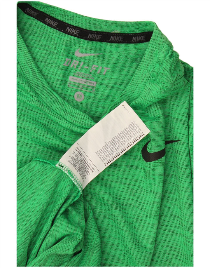Ανδρικό μπλουζάκι Nike Dri Fit Top από μεσαίο πράσινο πολυεστέρας