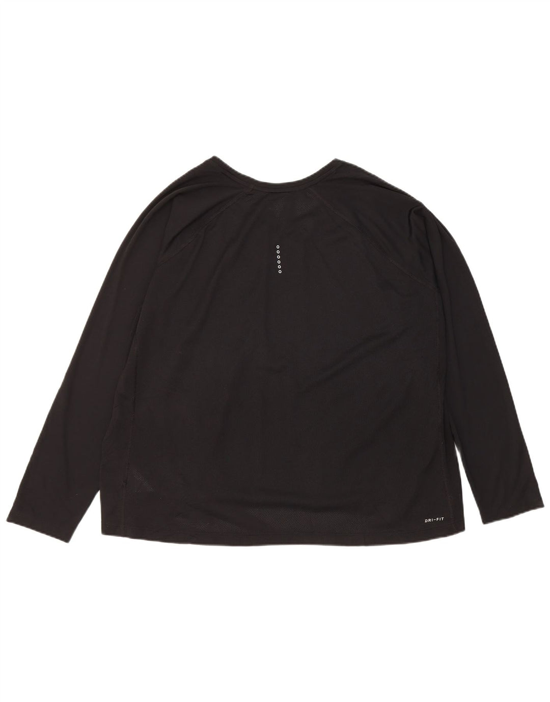 Nike Womens Dri Fit Μακρυμάνικο UK 22 3XL Μαύρο Πολυεστέρας