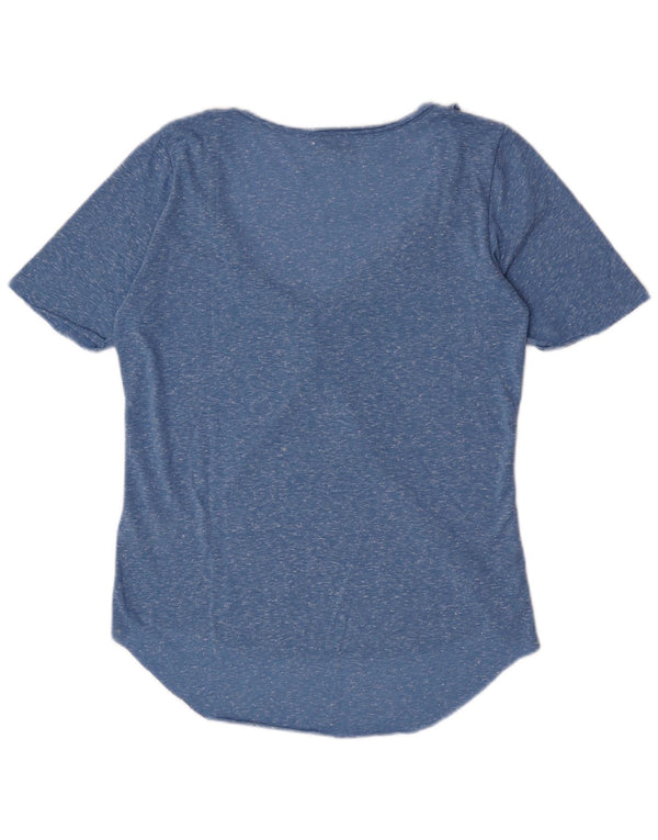 Γυναικεία μπλούζα Wrangler τοπ UK 14 Large Blue Flecked Cotton