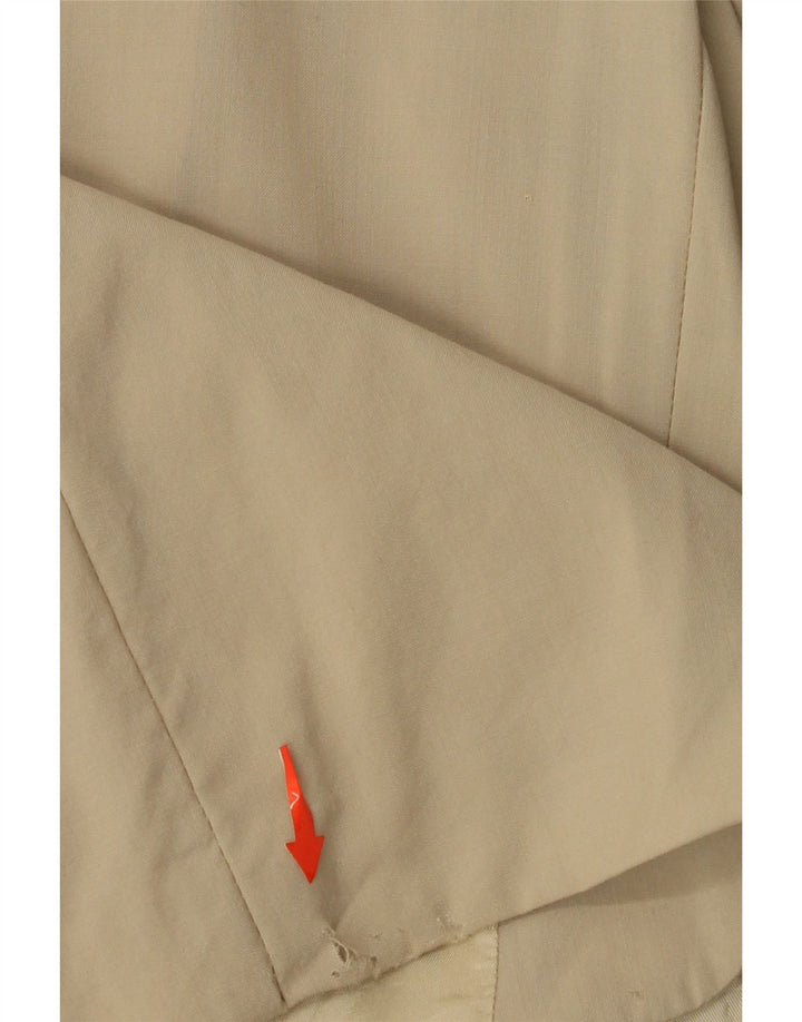 Ανδρικό μπουφάν HUGO BOSS 2 κουμπιά σακάκι UK 38 μέτριο μπεζ νέο μαλλί