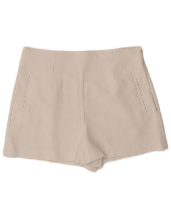 Zara Γυναικείο Ψηλόμεσο Παντελόνι XL W32 Λευκό βαμβακερό