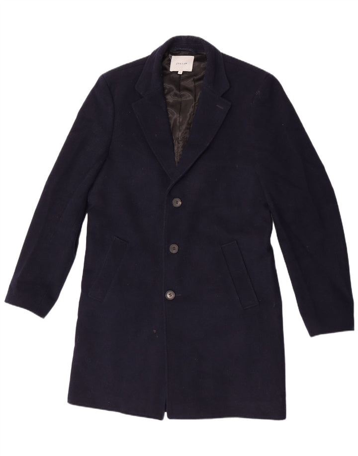 Ανδρικό πανωφόρι Jigsaw UK 38 Medium Navy Blue Wool