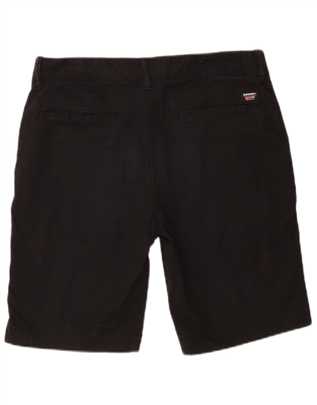 Ανδρικό Slim σορτς Chino Superdry W30, μεσαίο μαύρο βαμβακερό