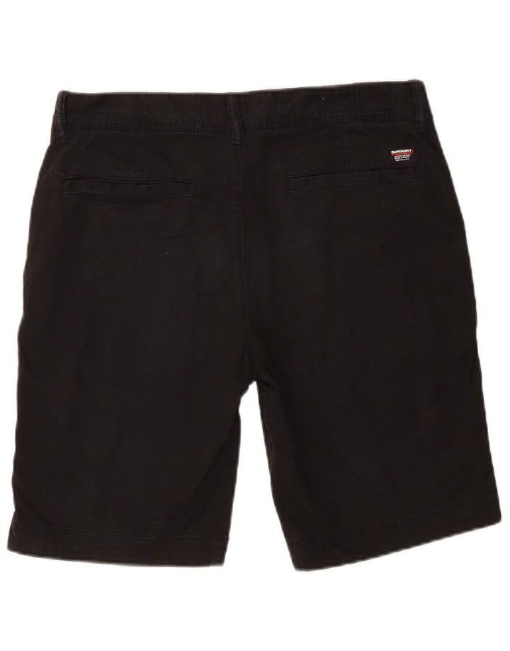 Ανδρικό Slim σορτς Chino Superdry W30, μεσαίο μαύρο βαμβακερό