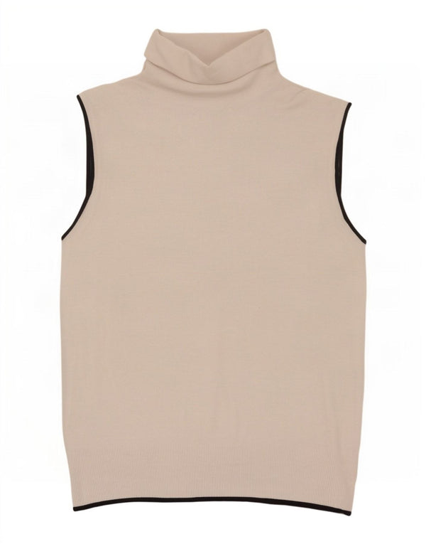 Zara Γυναικείο Γιλέκο Tank Top UK 12 Medium Beige Viscose