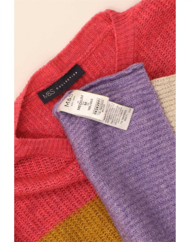 Marks & Spencer Γυναικείο πουλόβερ με λαιμόκαυστο UK 14 μεσαίο πολύχρωμο