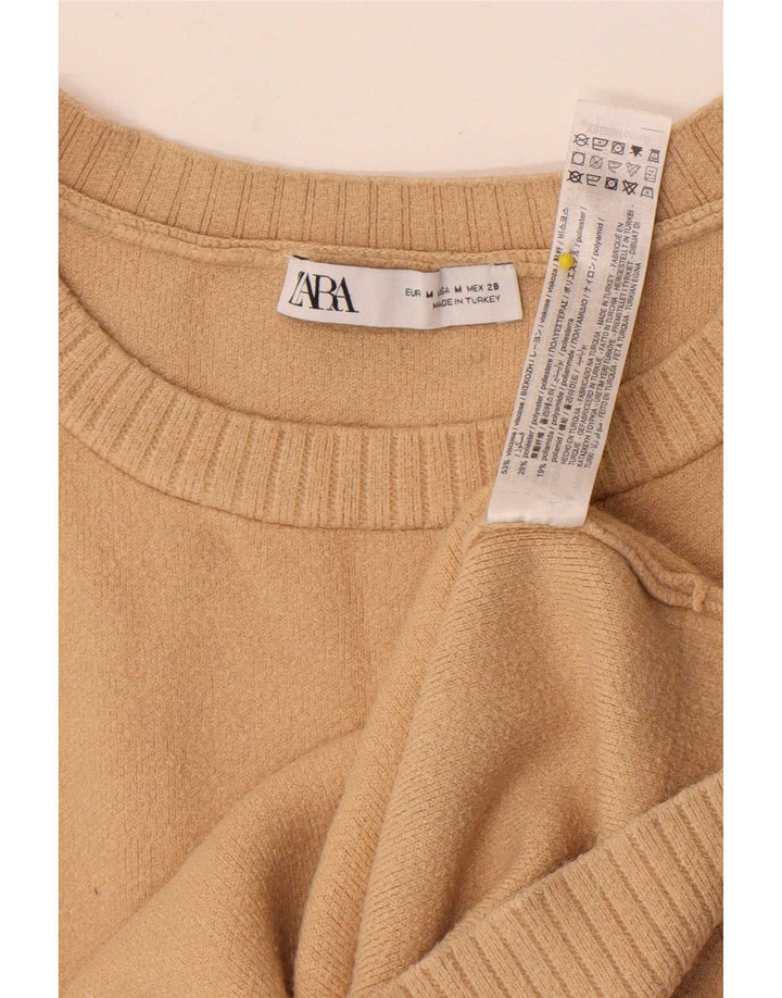 Zara Γυναικείο Γιλέκο Tank Top UK 14 Medium Beige Viscose
