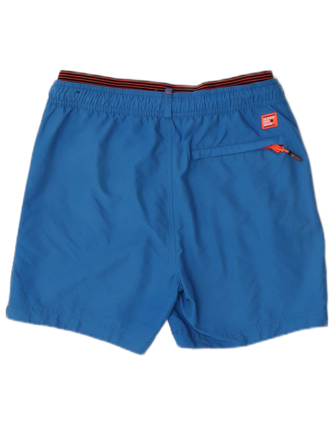Ανδρικό γραφικό σορτς κολύμβησης Superdry με μεσαίο μπλε πολυεστέρα