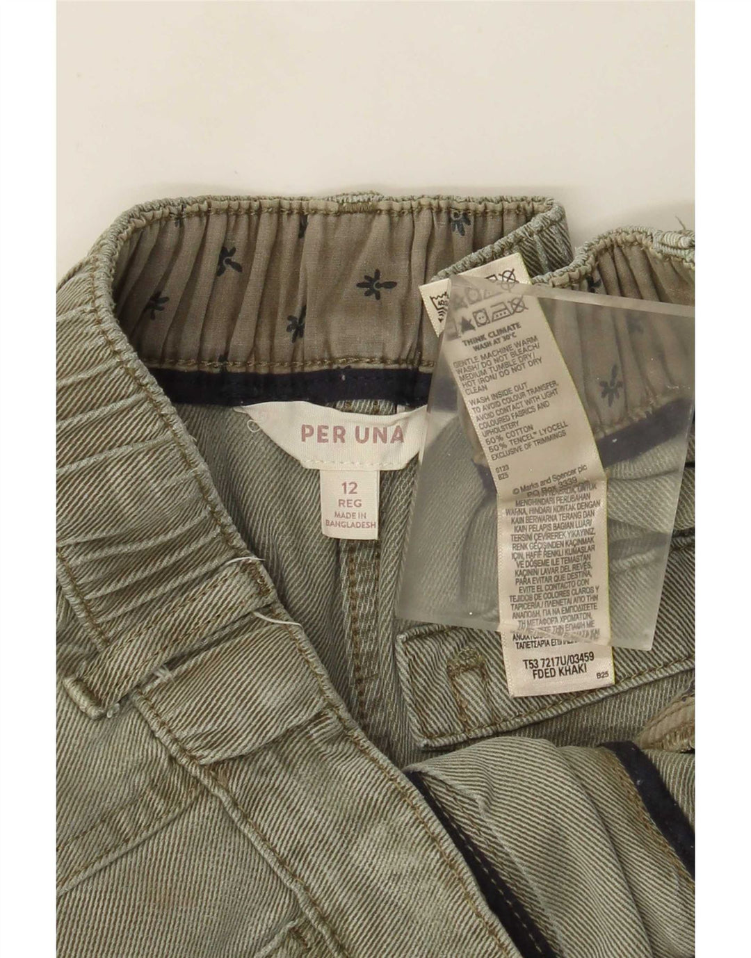 Marks & Spencer Γυναικείο Παντελόνι Crop Cargo UK 12 Medium W30 L26 Khaki